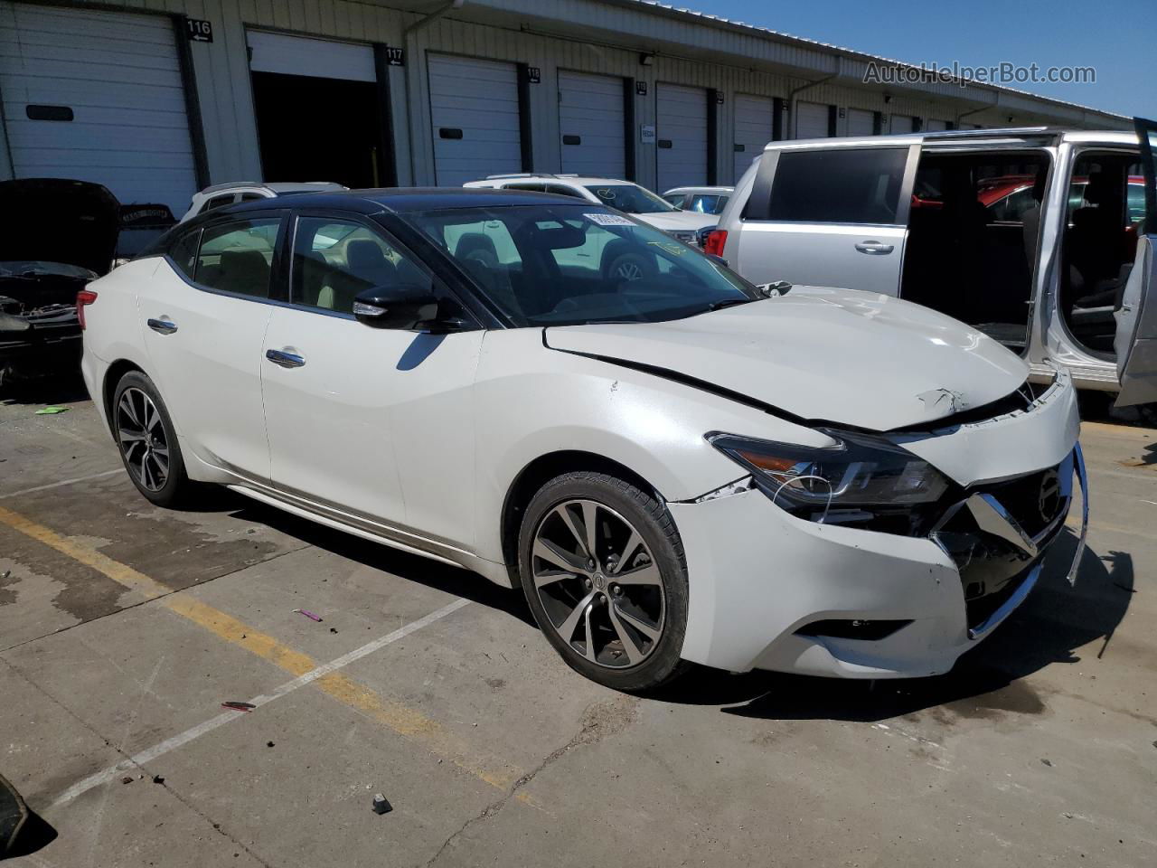 2018 Nissan Maxima 3.5s White vin: 1N4AA6AP6JC363232