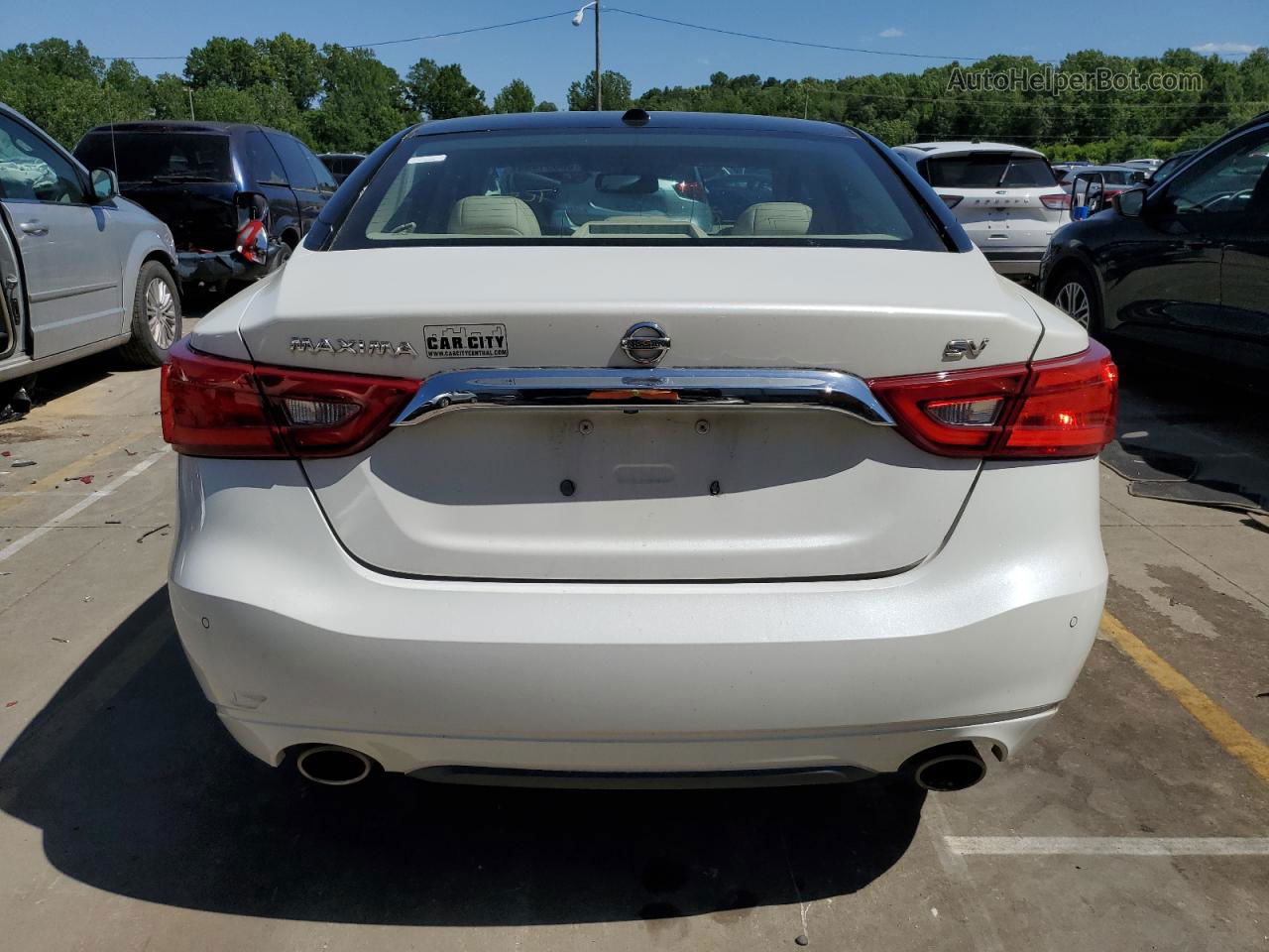 2018 Nissan Maxima 3.5s White vin: 1N4AA6AP6JC363232