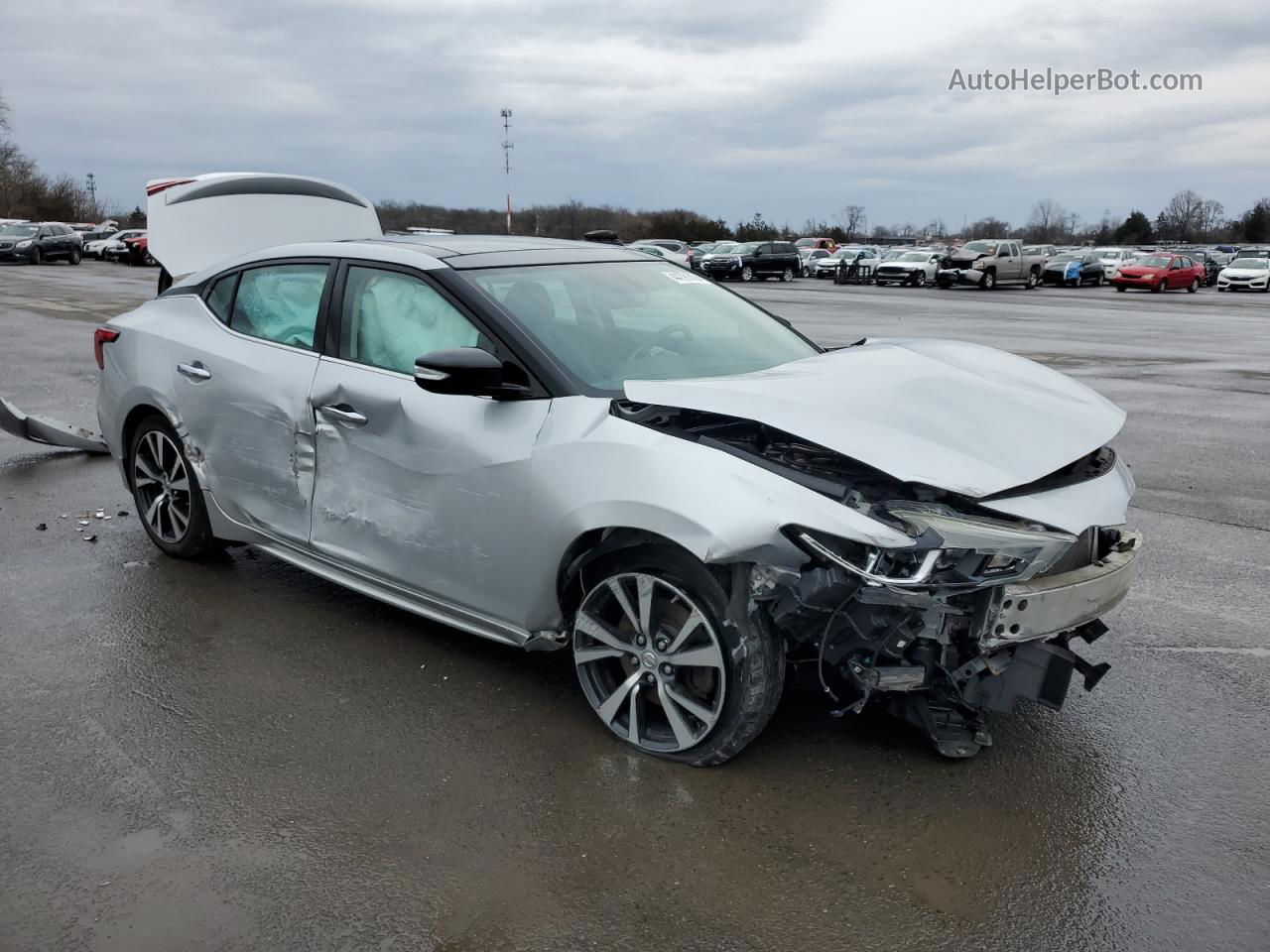 2016 Nissan Maxima 3.5s Серебряный vin: 1N4AA6AP7GC376063