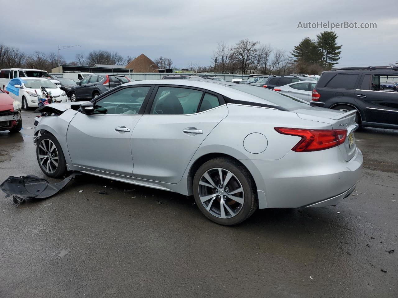 2016 Nissan Maxima 3.5s Серебряный vin: 1N4AA6AP7GC376063