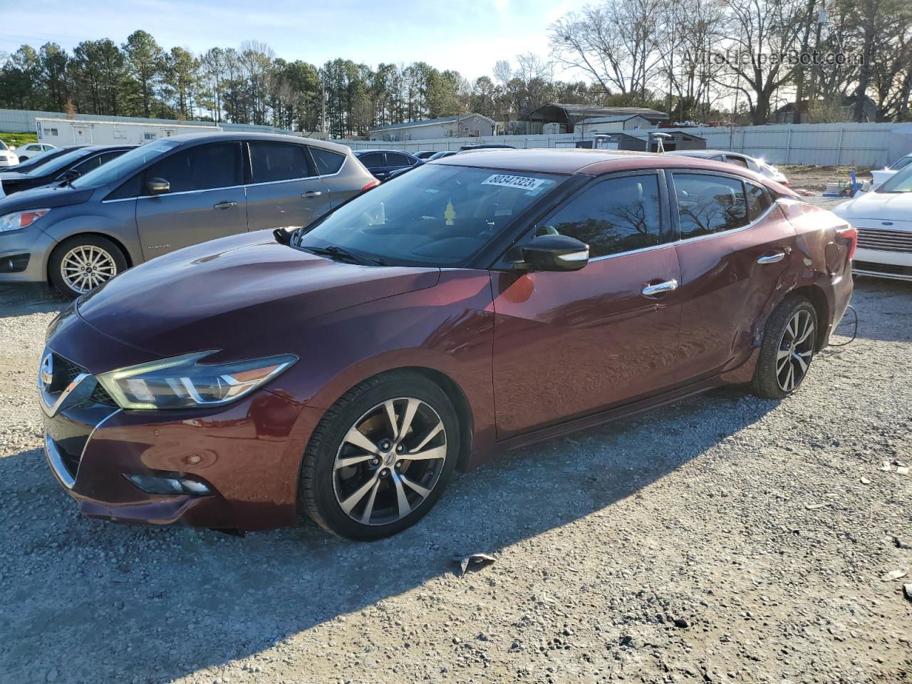 2016 Nissan Maxima 3.5s Burgundy vin: 1N4AA6AP7GC381036