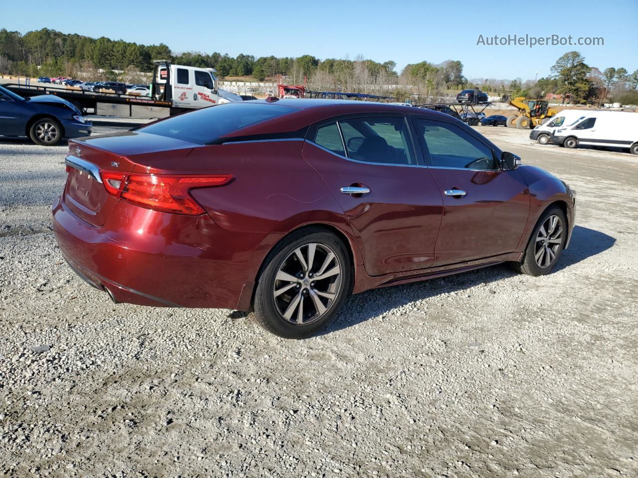 2016 Nissan Maxima 3.5s Burgundy vin: 1N4AA6AP7GC381036