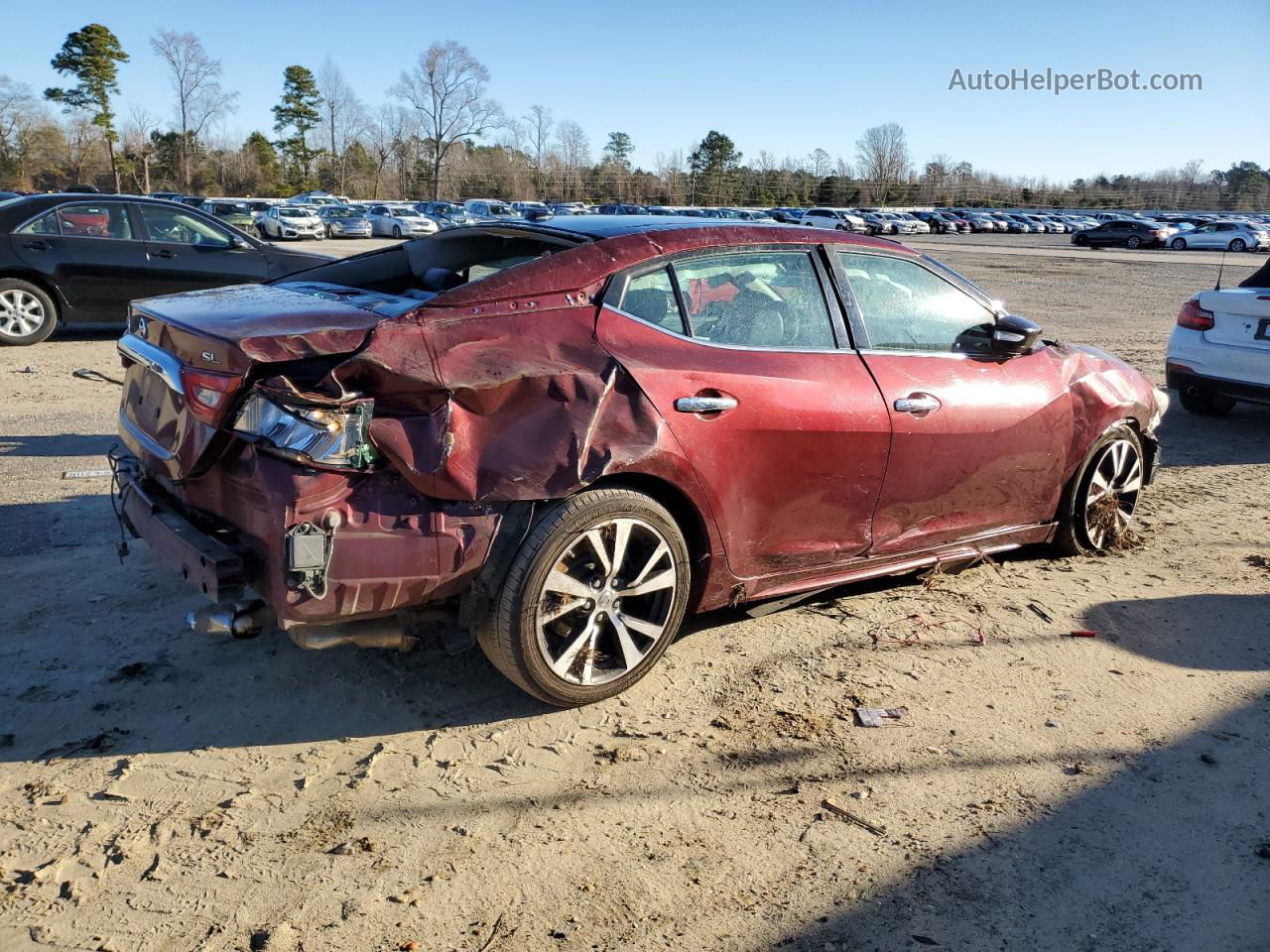 2016 Nissan Maxima 3.5s Burgundy vin: 1N4AA6AP7GC387435