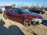 2016 Nissan Maxima 3.5s Burgundy vin: 1N4AA6AP7GC387435