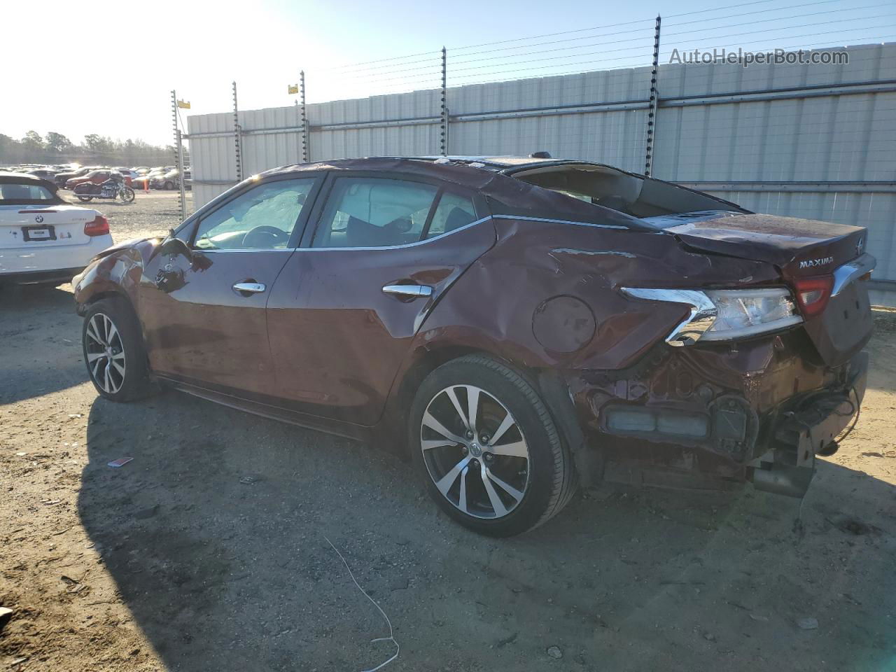 2016 Nissan Maxima 3.5s Бордовый vin: 1N4AA6AP7GC387435