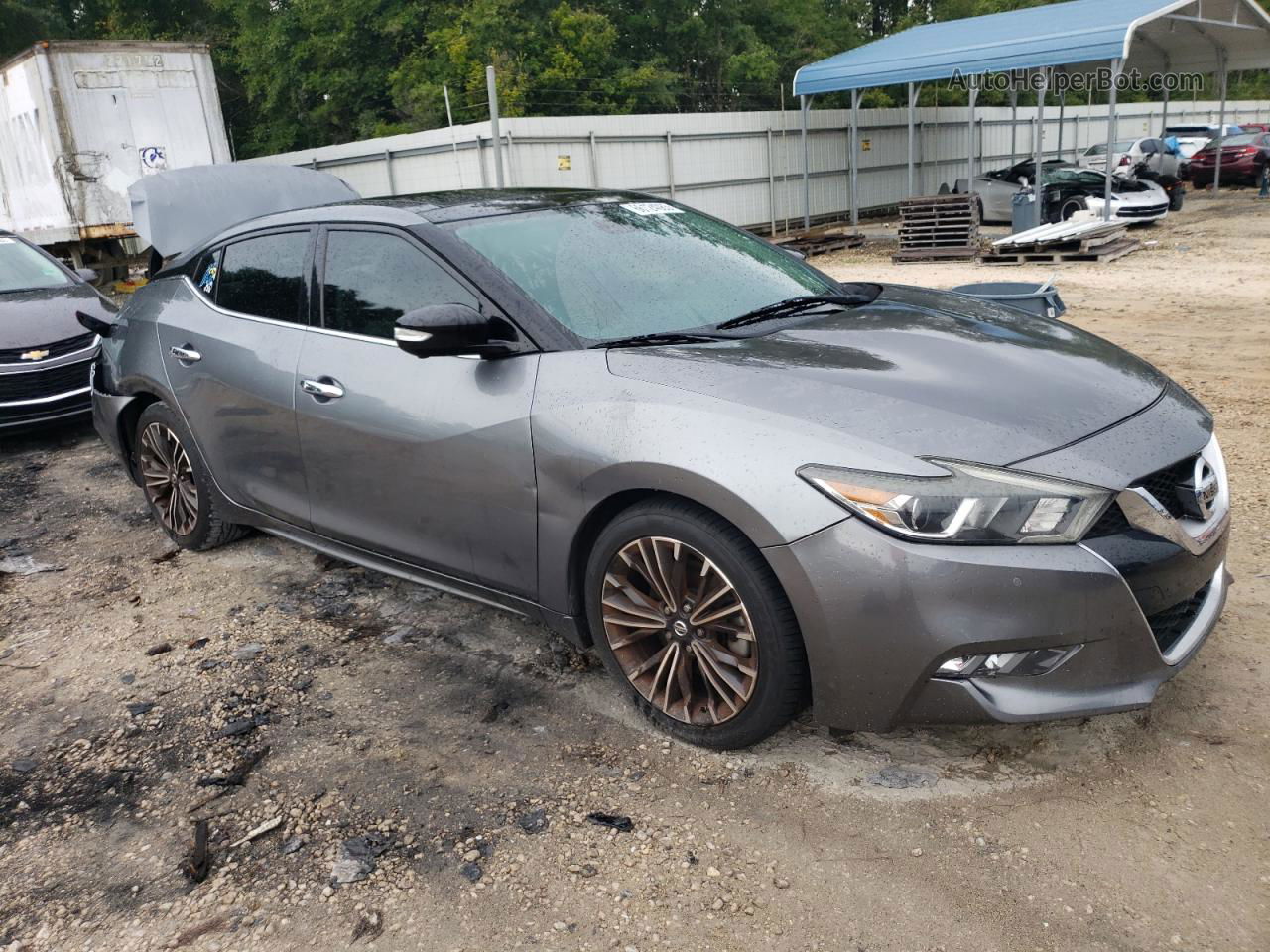 2016 Nissan Maxima 3.5s Silver vin: 1N4AA6AP7GC390335