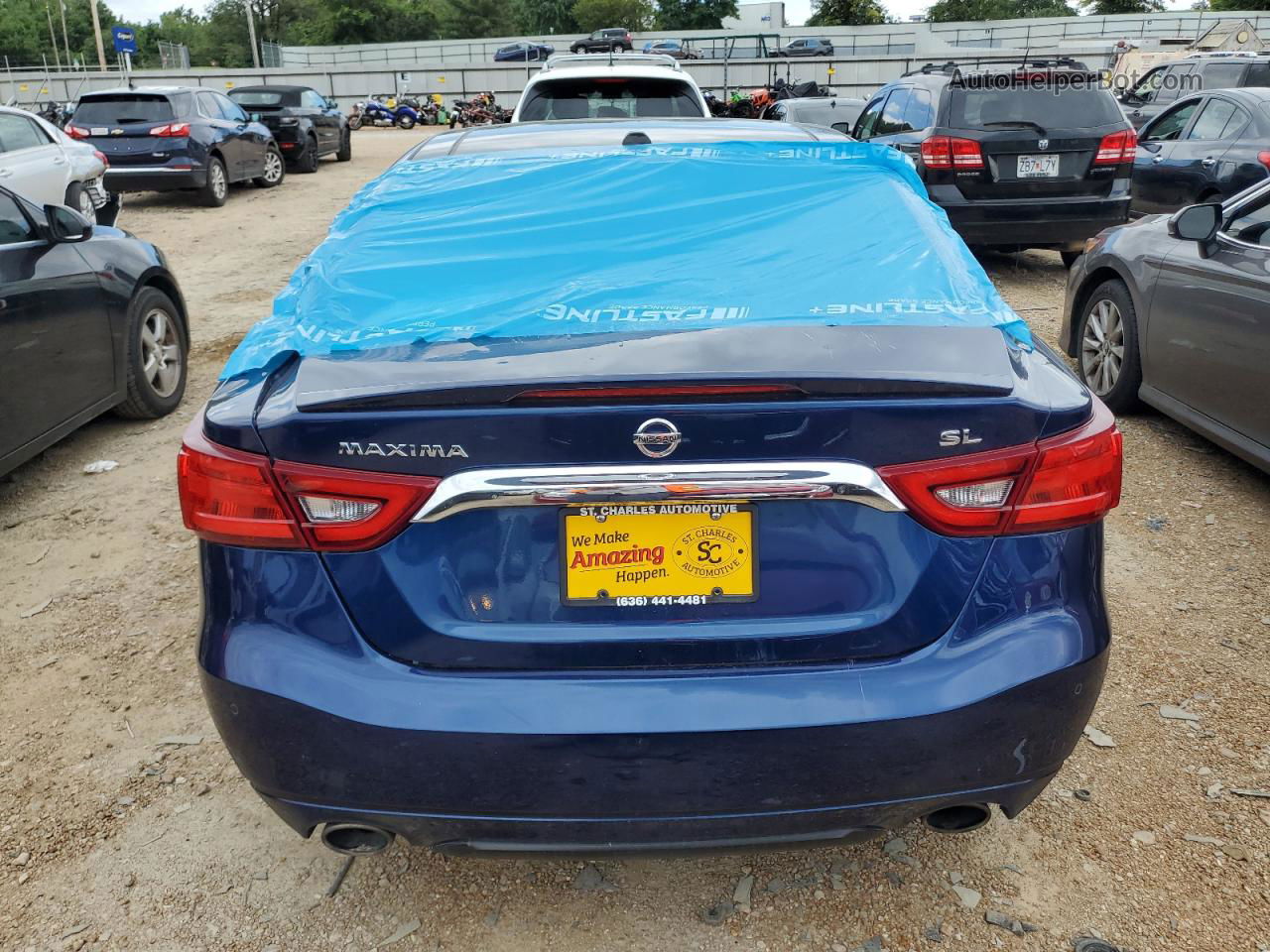 2016 Nissan Maxima 3.5s Blue vin: 1N4AA6AP7GC393929