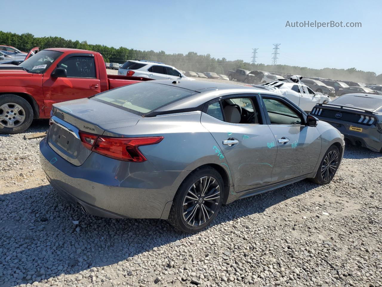 2016 Nissan Maxima 3.5s Gray vin: 1N4AA6AP7GC406436