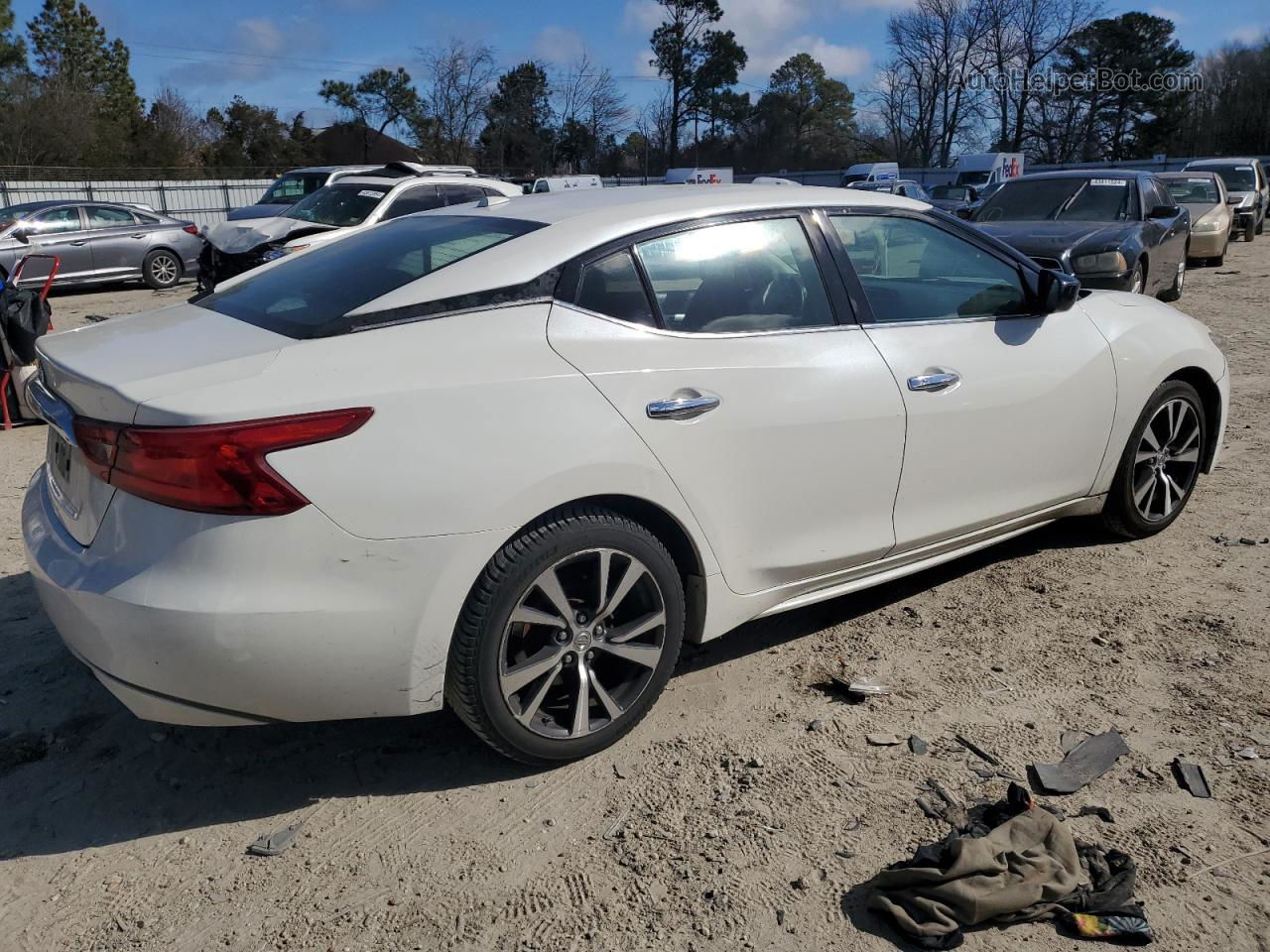 2016 Nissan Maxima 3.5s White vin: 1N4AA6AP7GC413998