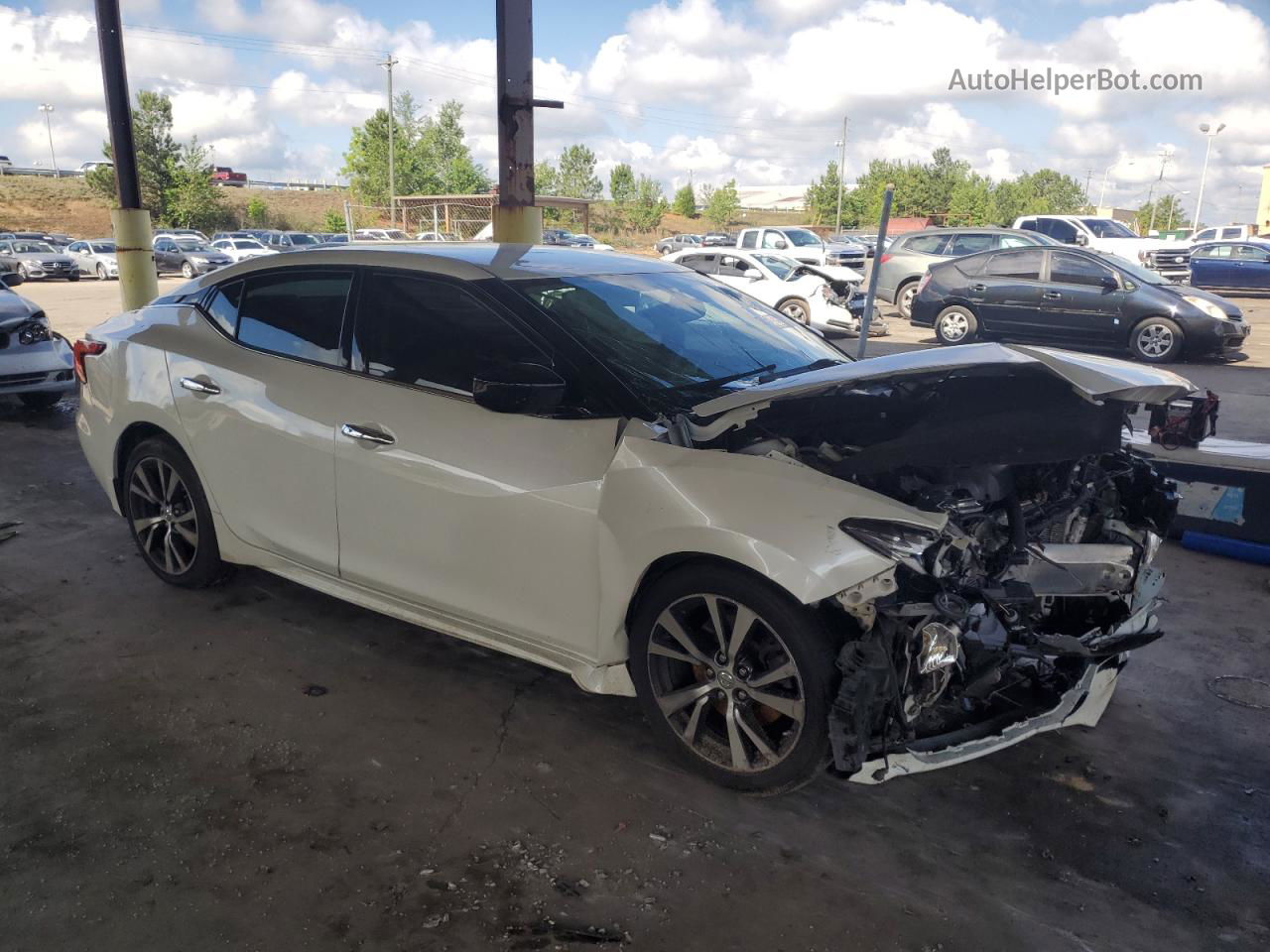 2016 Nissan Maxima 3.5s White vin: 1N4AA6AP7GC428422