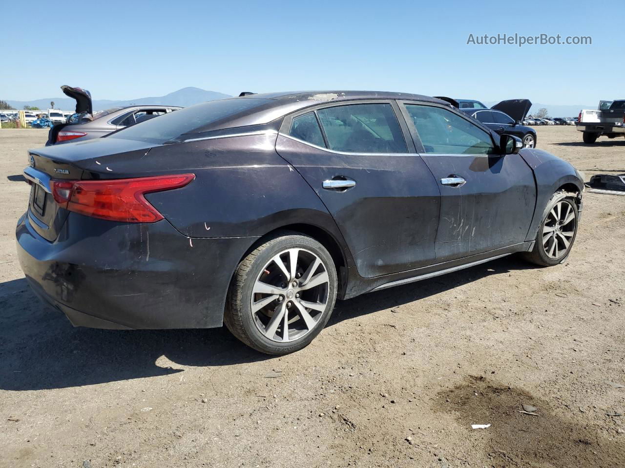 2016 Nissan Maxima 3.5s Черный vin: 1N4AA6AP7GC429506