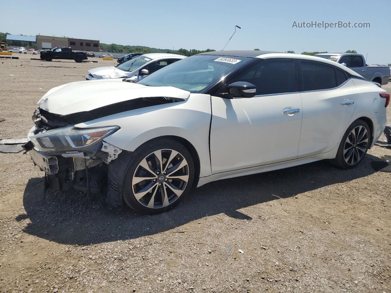 2016 Nissan Maxima 3.5s White vin: 1N4AA6AP7GC904605