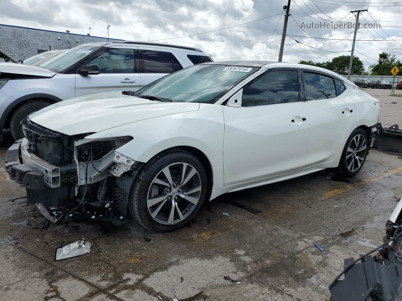 2017 Nissan Maxima 3.5s White vin: 1N4AA6AP7HC365145