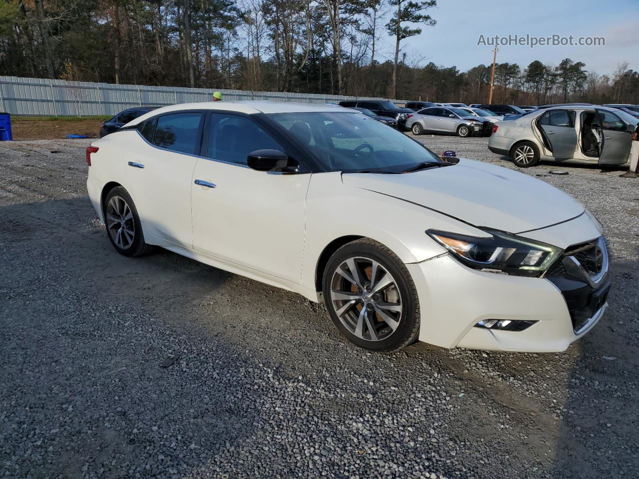 2017 Nissan Maxima 3.5s White vin: 1N4AA6AP7HC368305