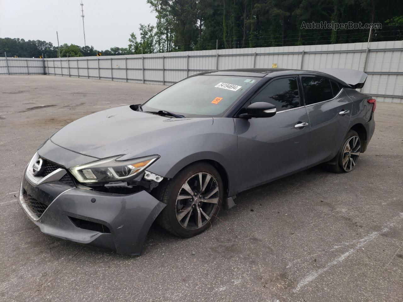 2017 Nissan Maxima 3.5s Gray vin: 1N4AA6AP7HC374637