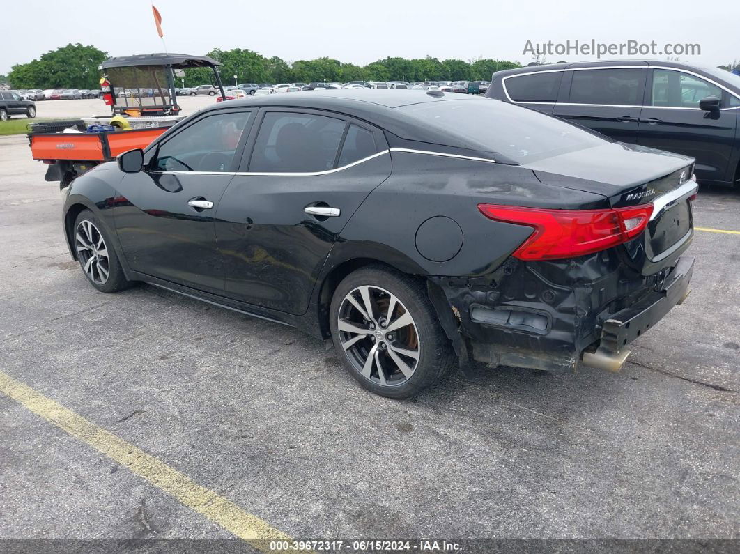 2017 Nissan Maxima 3.5 S Black vin: 1N4AA6AP7HC385864