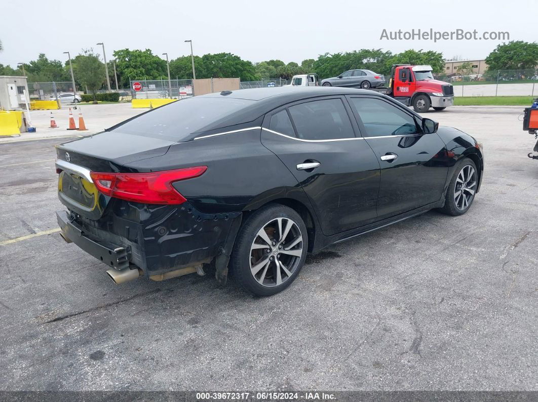 2017 Nissan Maxima 3.5 S Black vin: 1N4AA6AP7HC385864