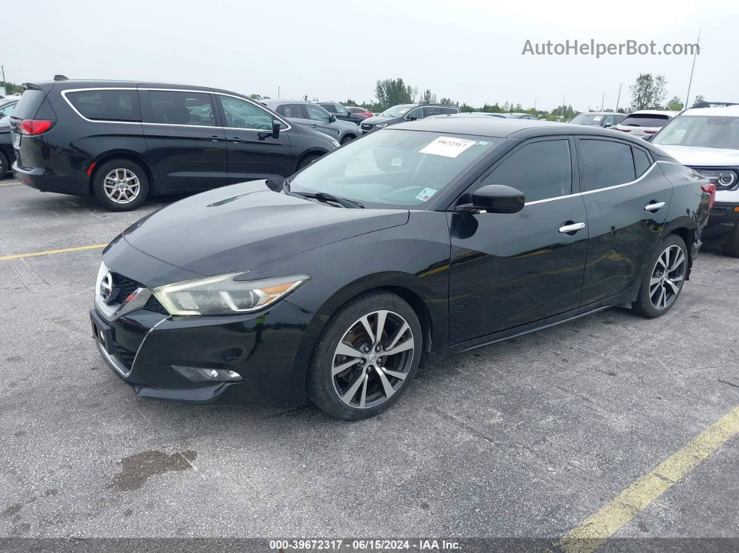 2017 Nissan Maxima 3.5 S Black vin: 1N4AA6AP7HC385864