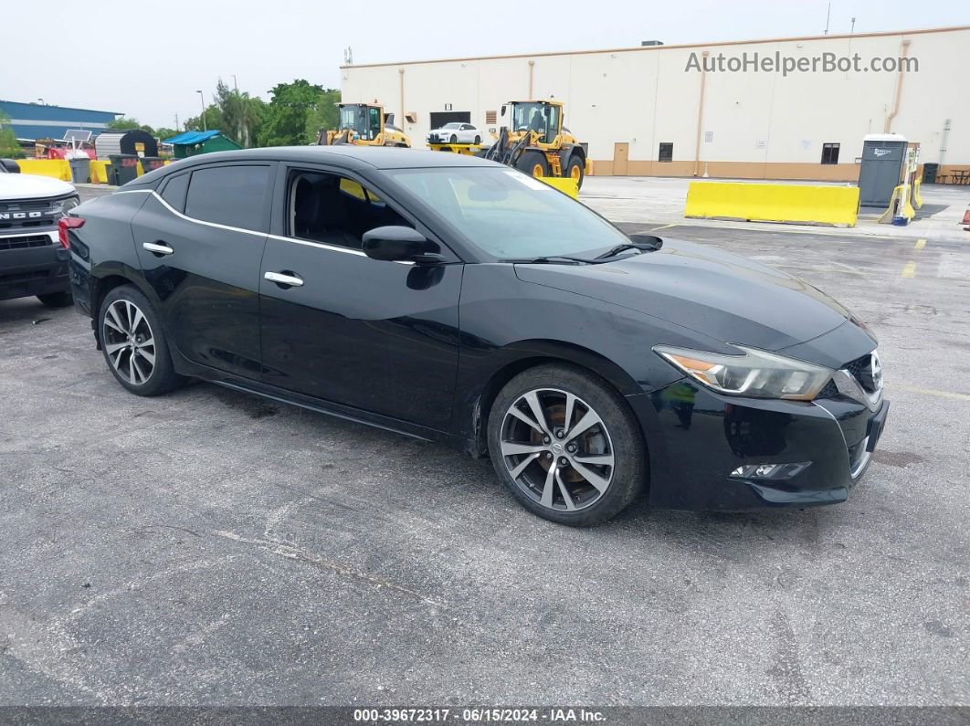 2017 Nissan Maxima 3.5 S Black vin: 1N4AA6AP7HC385864