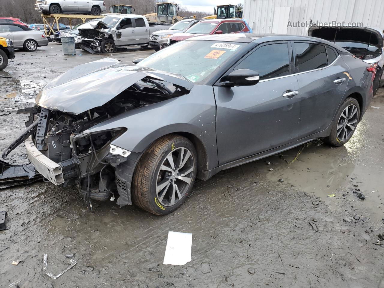 2017 Nissan Maxima 3.5s Угольный vin: 1N4AA6AP7HC390613