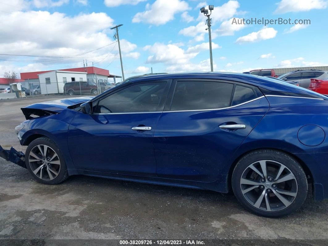 2017 Nissan Maxima 3.5 S Blue vin: 1N4AA6AP7HC391762