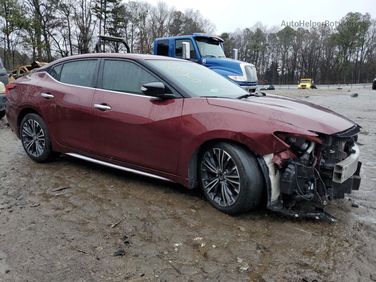 2017 Nissan Maxima 3.5s Burgundy vin: 1N4AA6AP7HC396993