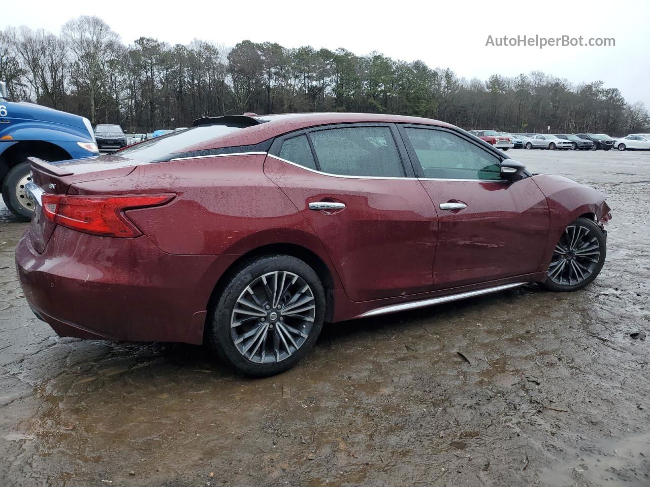 2017 Nissan Maxima 3.5s Burgundy vin: 1N4AA6AP7HC396993