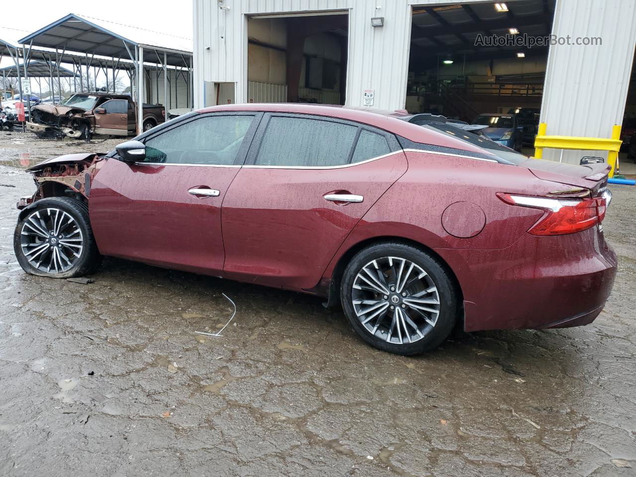 2017 Nissan Maxima 3.5s Burgundy vin: 1N4AA6AP7HC396993