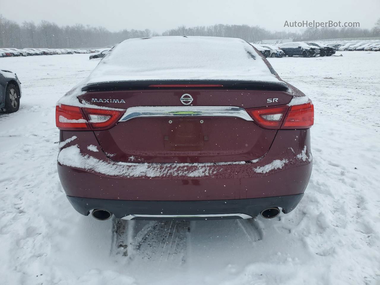 2017 Nissan Maxima 3.5s Burgundy vin: 1N4AA6AP7HC403165