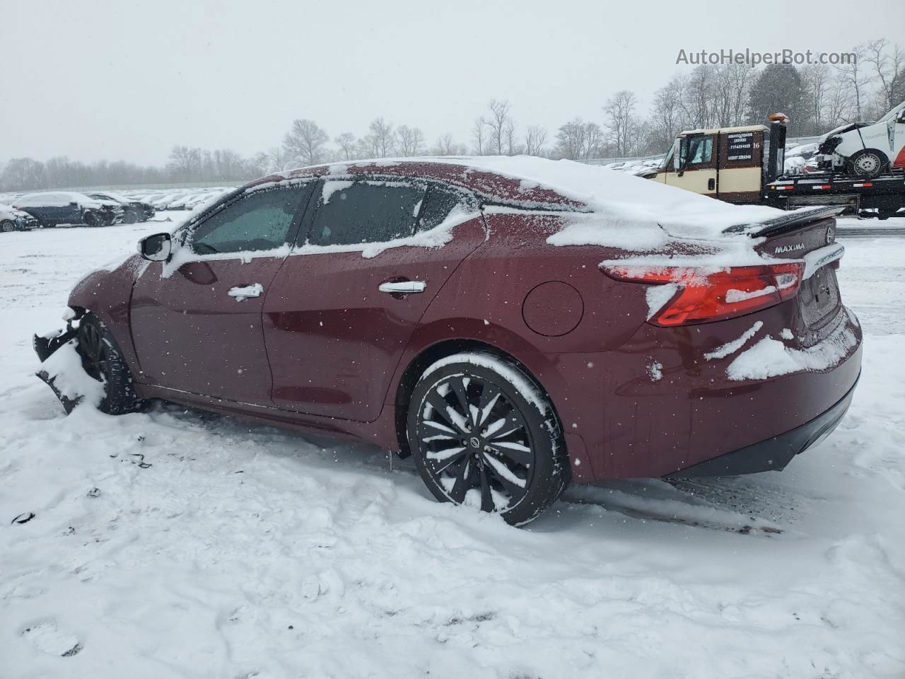 2017 Nissan Maxima 3.5s Бордовый vin: 1N4AA6AP7HC403165