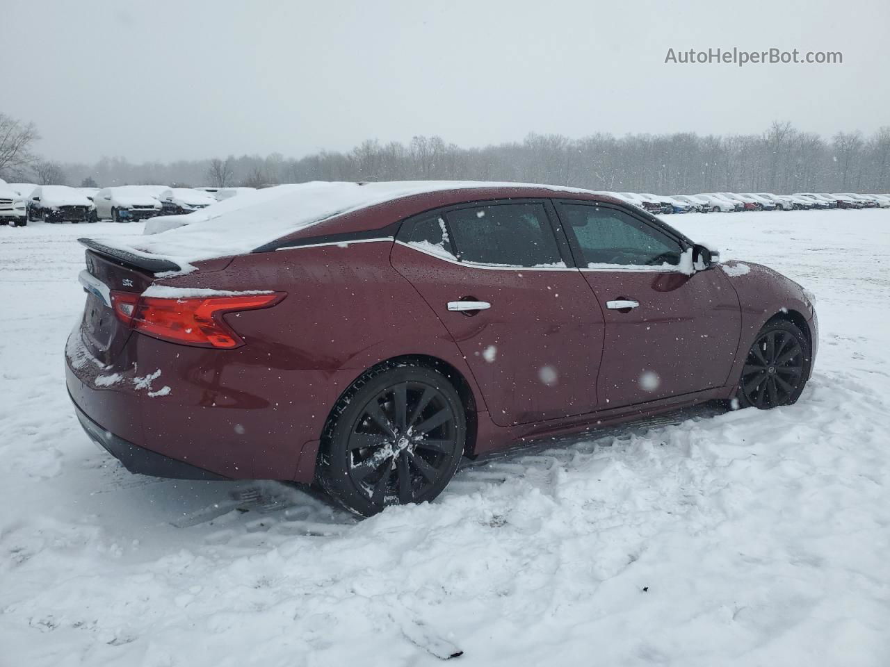 2017 Nissan Maxima 3.5s Бордовый vin: 1N4AA6AP7HC403165