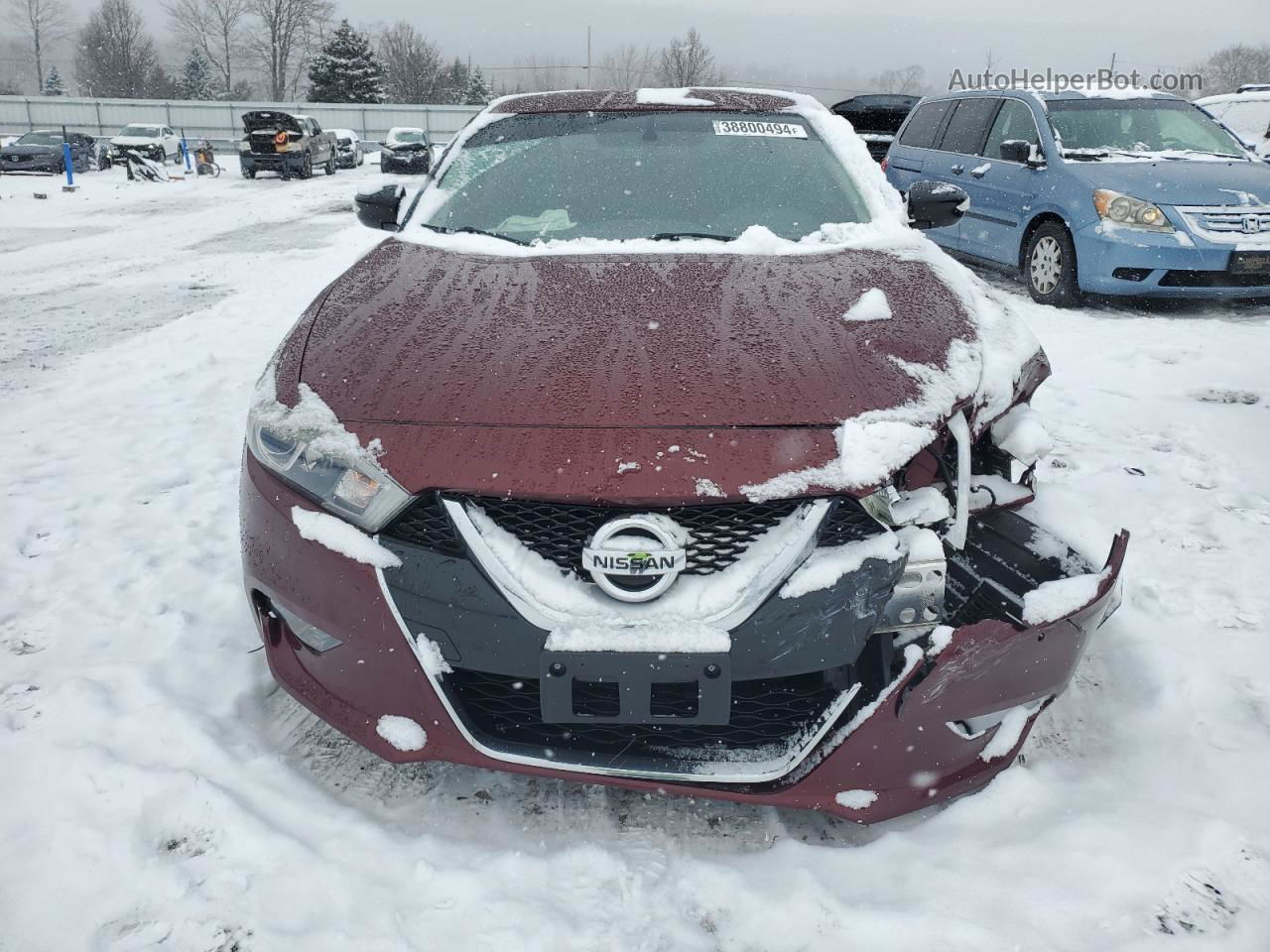 2017 Nissan Maxima 3.5s Burgundy vin: 1N4AA6AP7HC403165