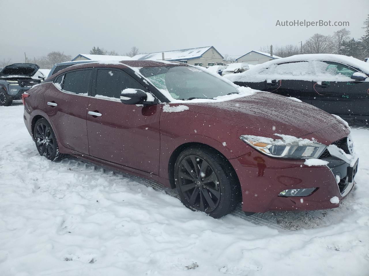 2017 Nissan Maxima 3.5s Burgundy vin: 1N4AA6AP7HC403165