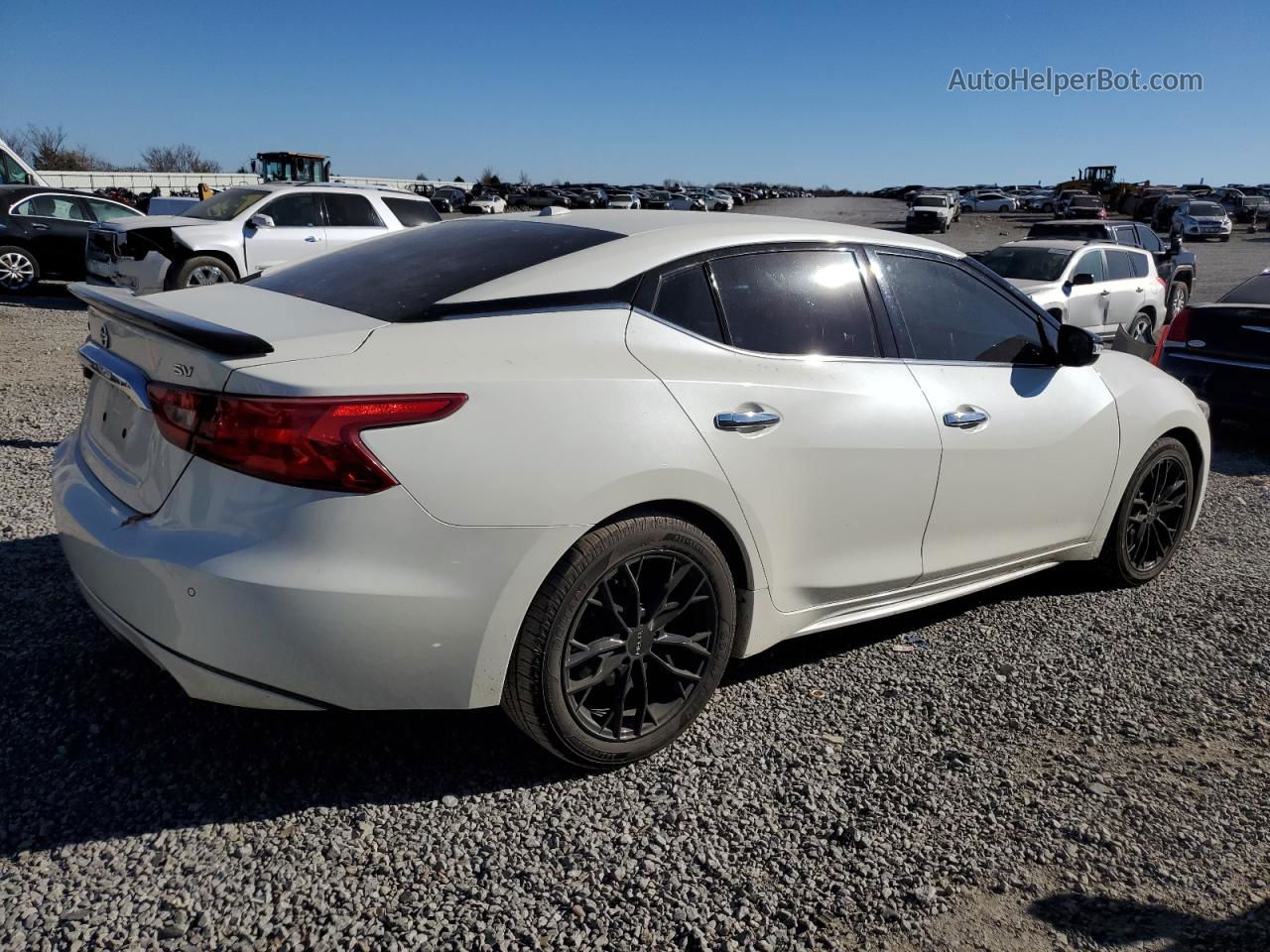 2017 Nissan Maxima 3.5s White vin: 1N4AA6AP7HC404168