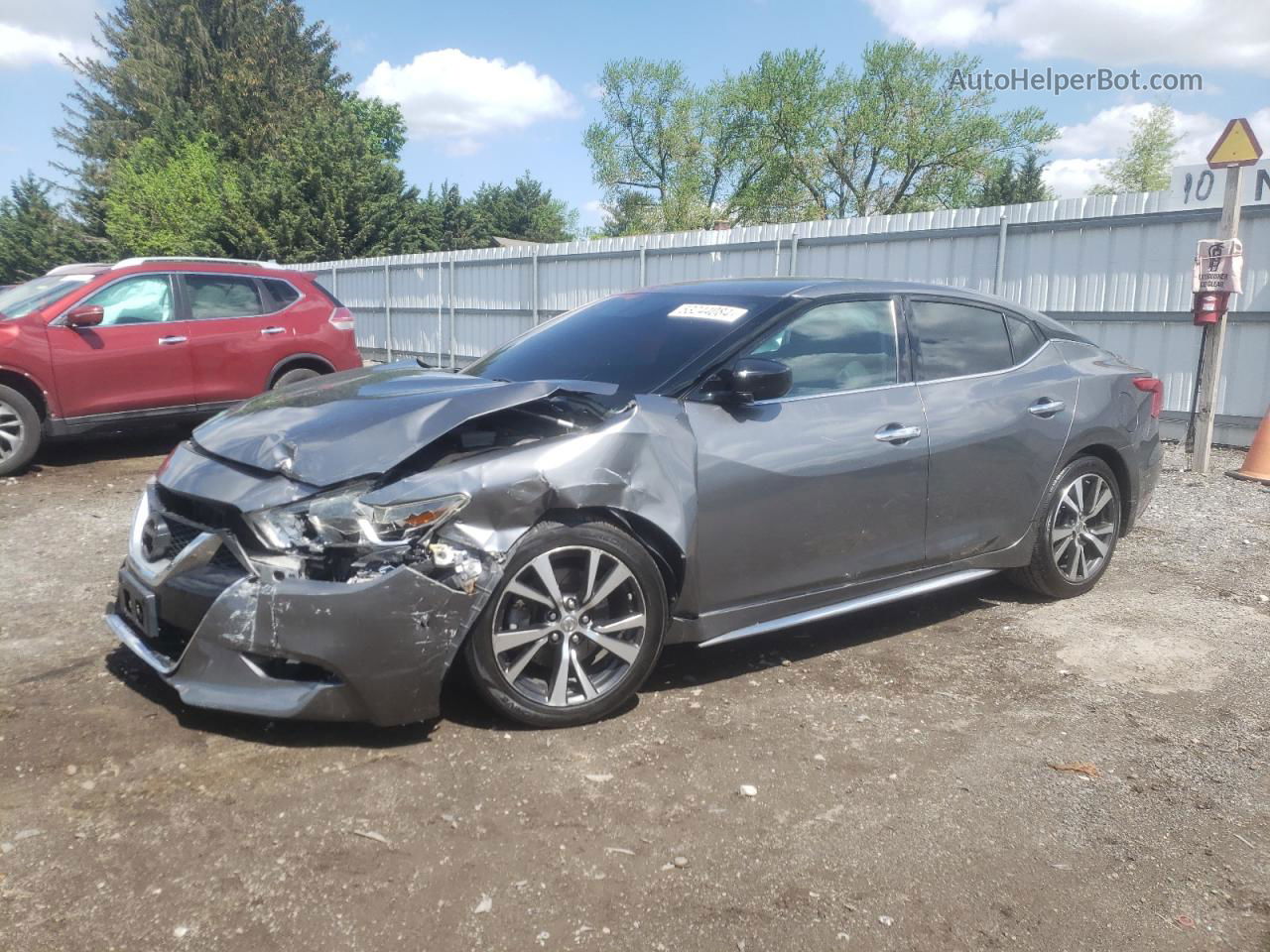 2017 Nissan Maxima 3.5s Gray vin: 1N4AA6AP7HC405448