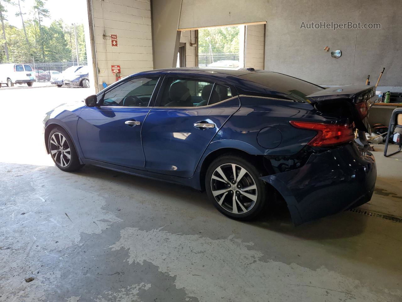 2017 Nissan Maxima 3.5s Blue vin: 1N4AA6AP7HC424145