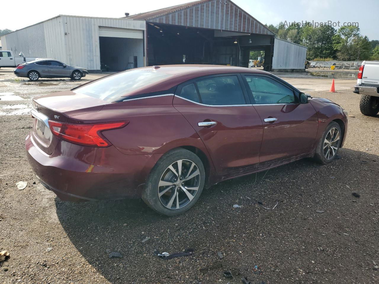 2017 Nissan Maxima 3.5s Burgundy vin: 1N4AA6AP7HC430110