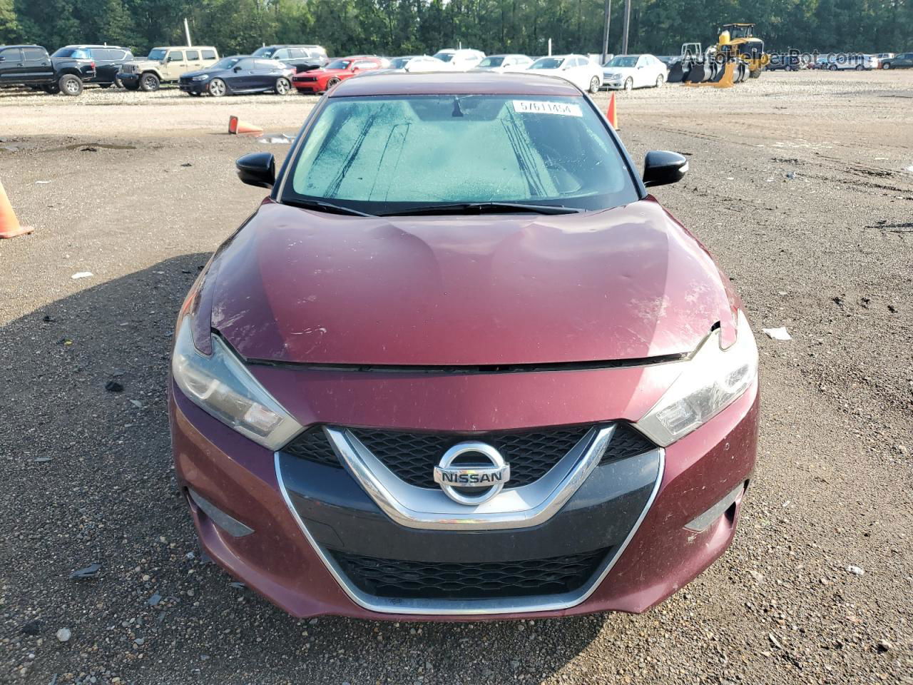 2017 Nissan Maxima 3.5s Burgundy vin: 1N4AA6AP7HC430110