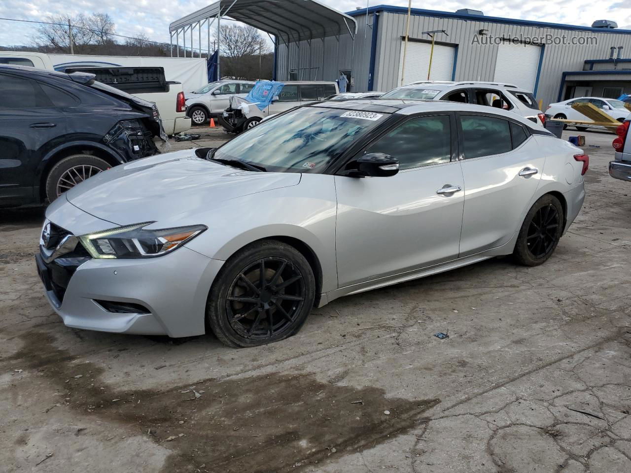 2017 Nissan Maxima 3.5s Серебряный vin: 1N4AA6AP7HC440815