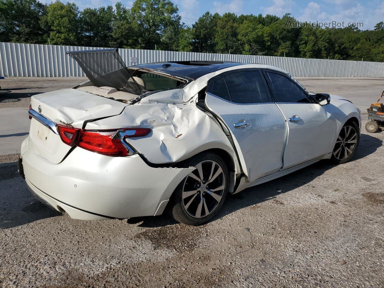 2017 Nissan Maxima 3.5s White vin: 1N4AA6AP7HC453239