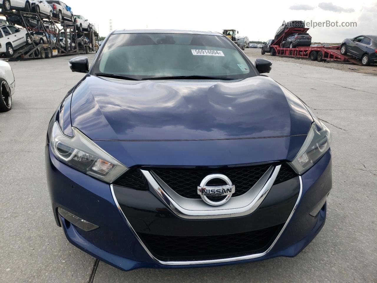 2017 Nissan Maxima 3.5s Blue vin: 1N4AA6AP7HC456397