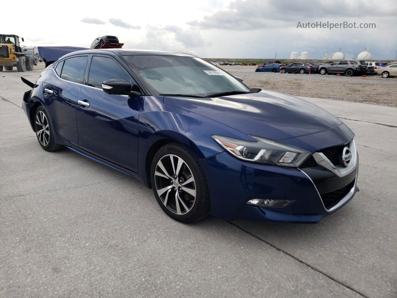 2017 Nissan Maxima 3.5s Blue vin: 1N4AA6AP7HC456397