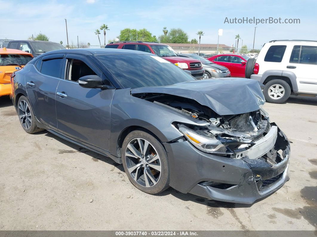 2018 Nissan Maxima 3.5 Sv Gray vin: 1N4AA6AP7JC378810