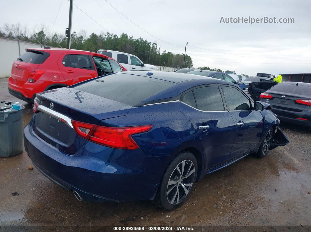 2018 Nissan Maxima 3.5 S Синий vin: 1N4AA6AP7JC383585