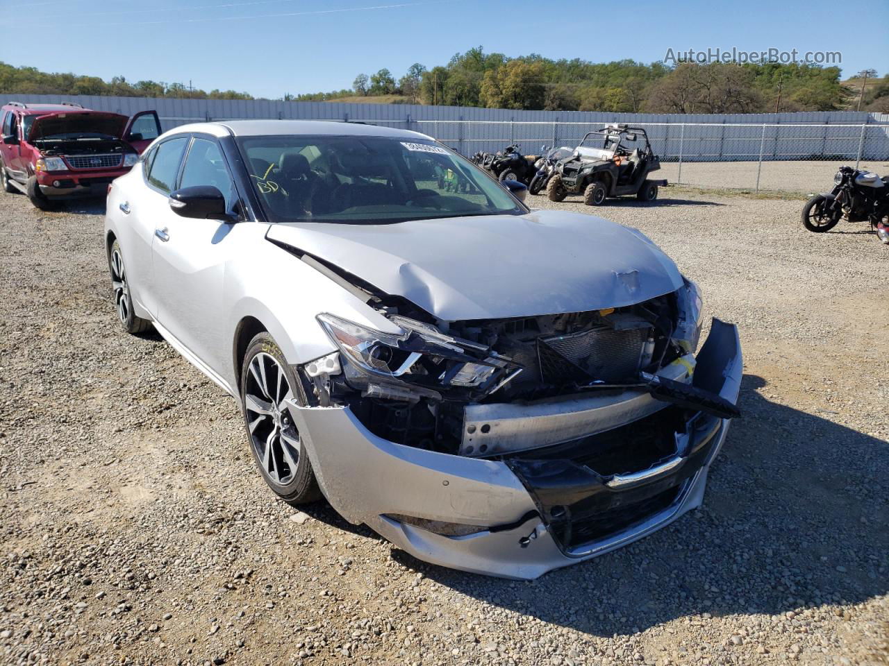 2018 Nissan Maxima 3.5s Silver vin: 1N4AA6AP7JC388303