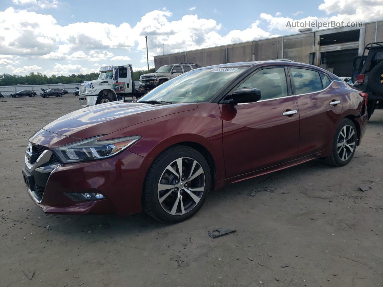 2016 Nissan Maxima 3.5s Burgundy vin: 1N4AA6AP8GC440322