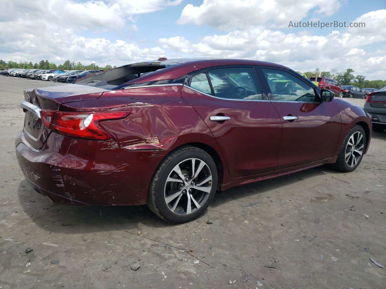 2016 Nissan Maxima 3.5s Бордовый vin: 1N4AA6AP8GC440322