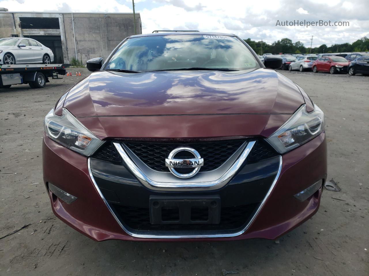 2016 Nissan Maxima 3.5s Burgundy vin: 1N4AA6AP8GC440322