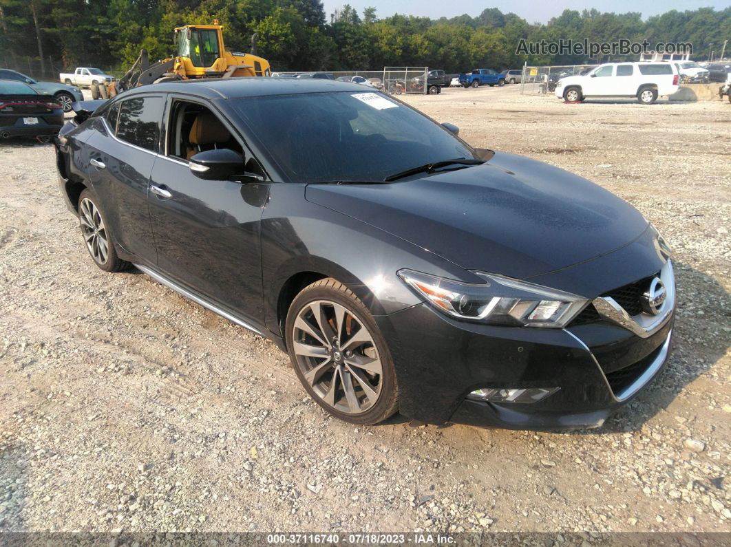 2016 Nissan Maxima 3.5 Sr Gray vin: 1N4AA6AP8GC447917