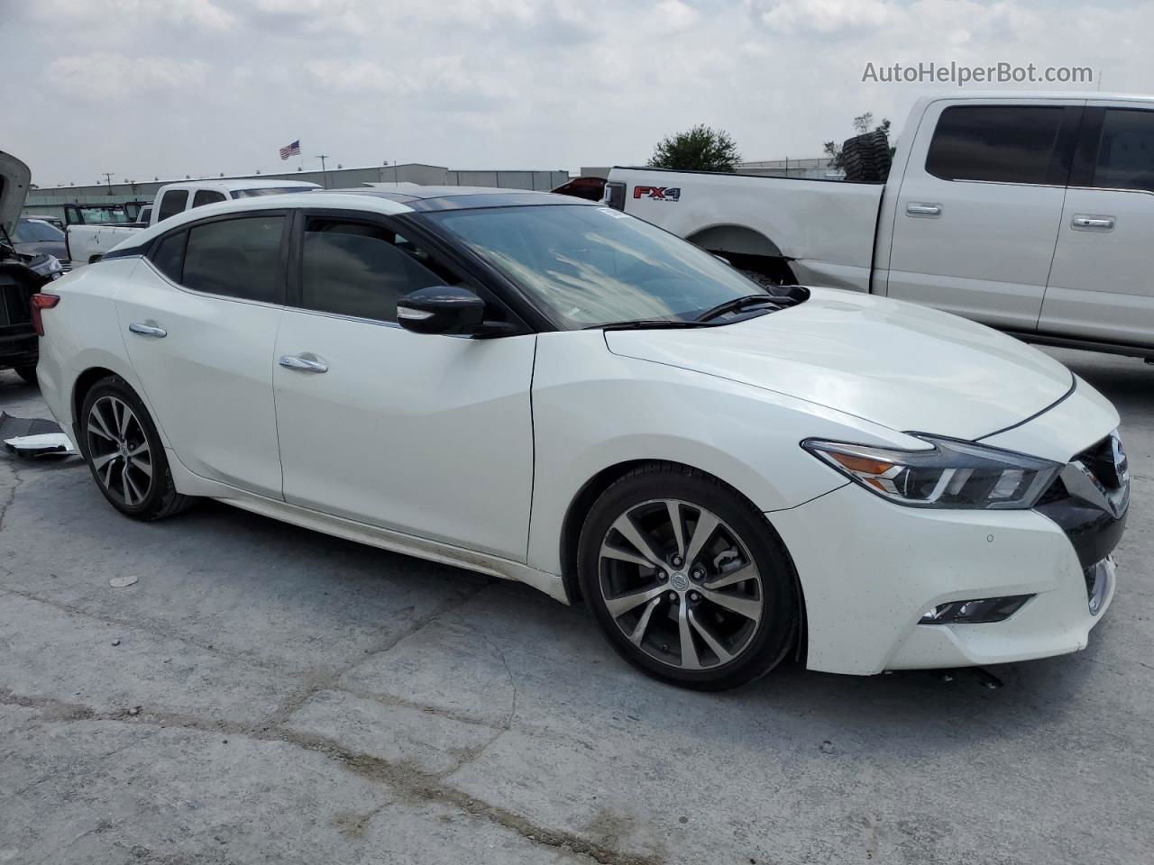 2016 Nissan Maxima 3.5s White vin: 1N4AA6AP8GC901390